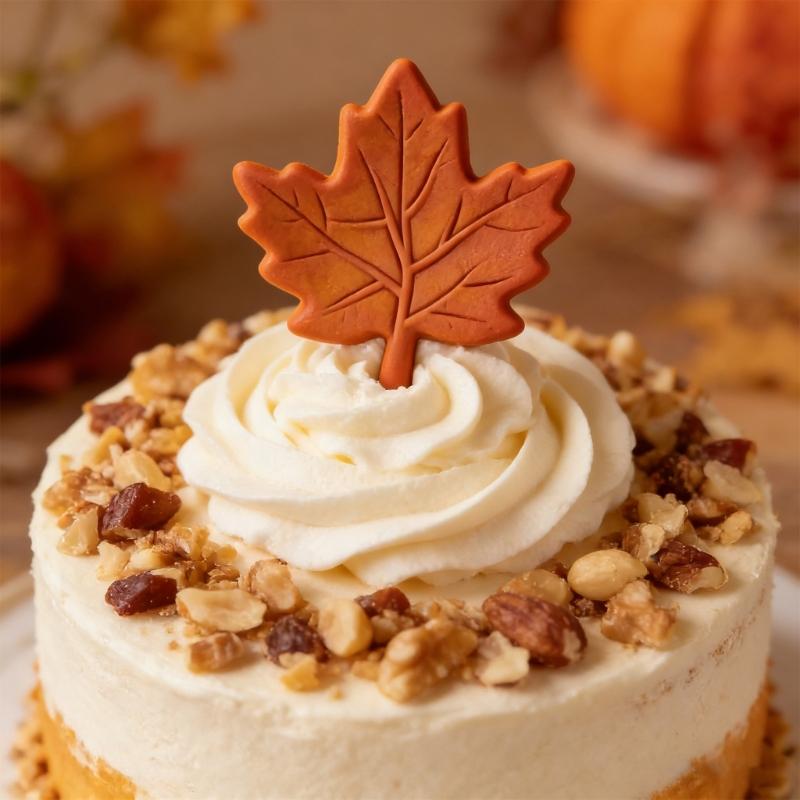 Silicone Baking Molds with Maple Leaf Shape for Creative Sugar Craft Cake Decorations for DIY Projects and Home Use