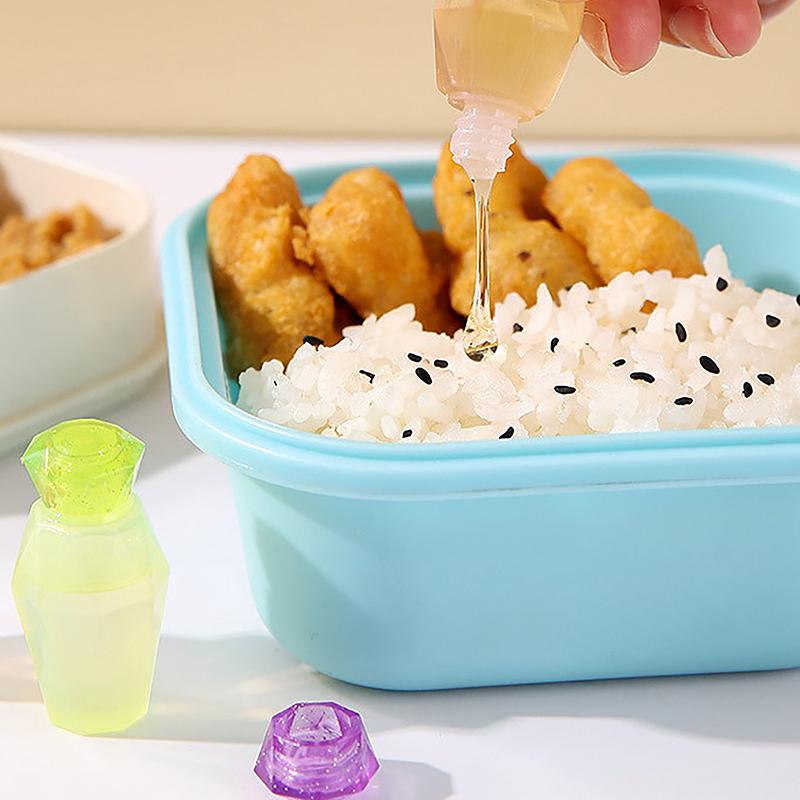 4 ks Mini Roztomilé Lahvičky na Rajčatový Kečup, Nádoba na Salátový Dresink, Spížní Nádoby