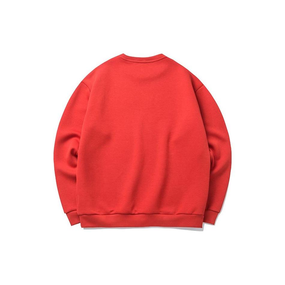 ANTA Variety Training Collection Sweatshirts Men's Red Crew Neck Moderate Regular 152217743-2