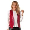 Unisex Adult Shiny Sequin Vest Sleeveless Button Design Waistcoat Jacket for Music Festival