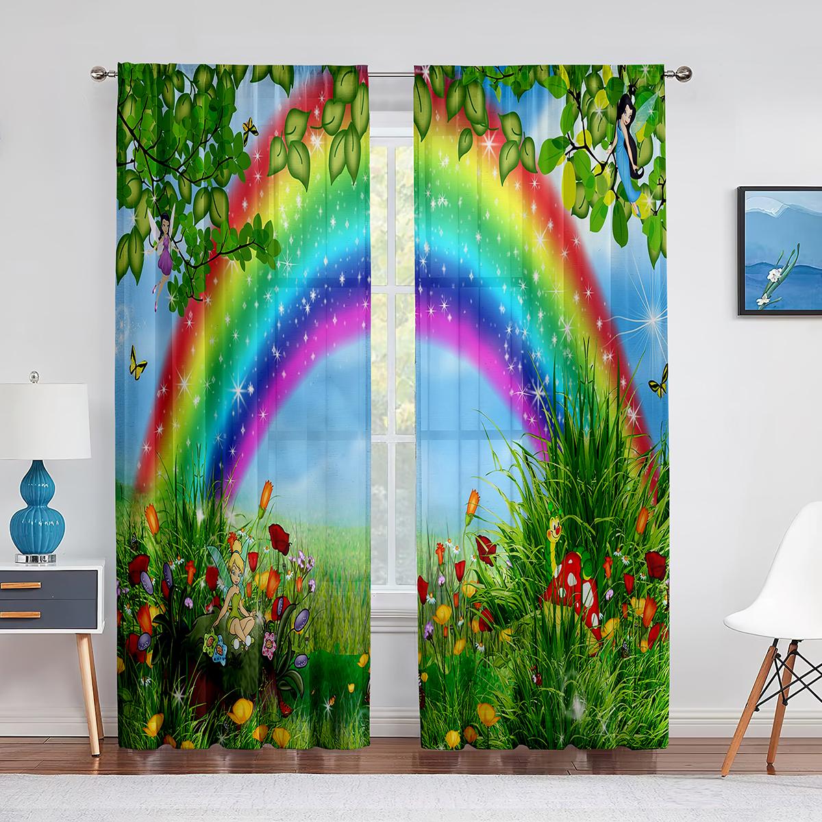 Пушистые облака и радужное небо — фото 14