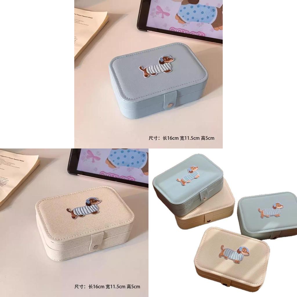 Insulated Leather Jewelry Box With Multiple Compartments For Gift Giving And Travel