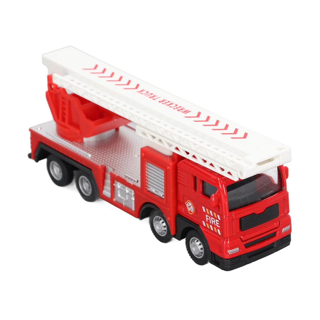 1:55 Maßstab Feuerwehrautos Kinder Simuliertes Legierungs-Feuerwehrauto Fahrzeug Spielzeug Dekoration Geburtstagsgeschenk
