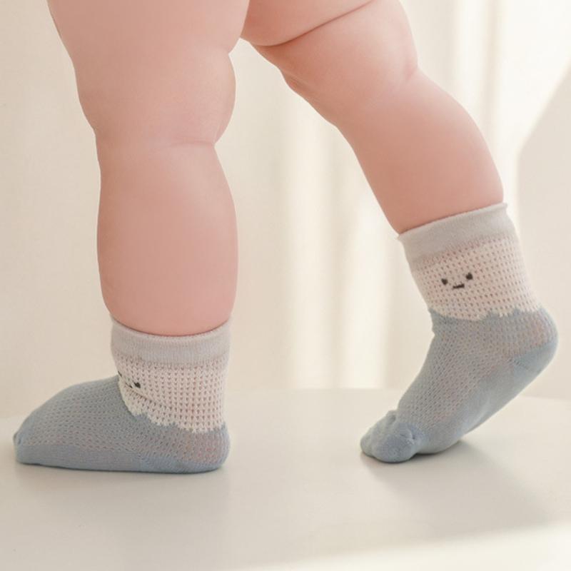 4Pairs/set Cotton Mesh Socks Kids Boys Socks Cartoon Baby Socks for Girls Fashion Soft Beauty Toddler Children's Sock Summer 0-5Years