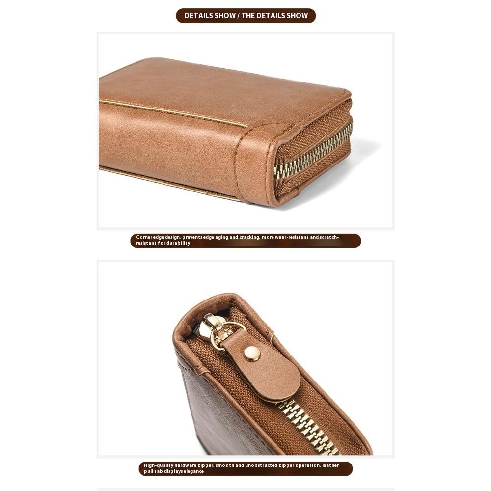 Card Bag Men's Anti-degaussing Theft Certificate Card Bag Small Multi-card Organ Card Clip Large Capacity Women's Bank Card Holder