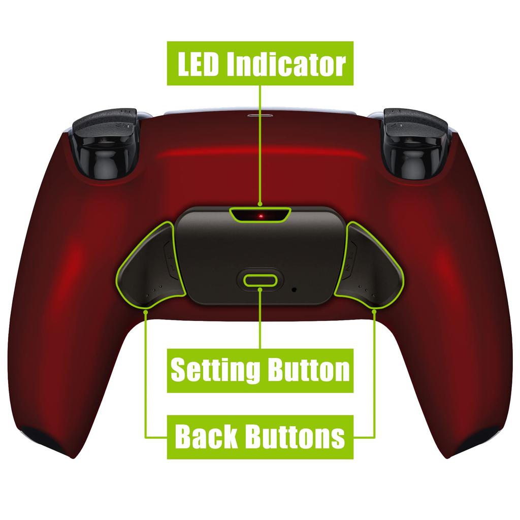 Not a Back Paddle Program for eXtremeRate Ps5 Controller and Pure Color Metal Version Rise Remap Compatible with Ps5 Controller Upgrade Board and