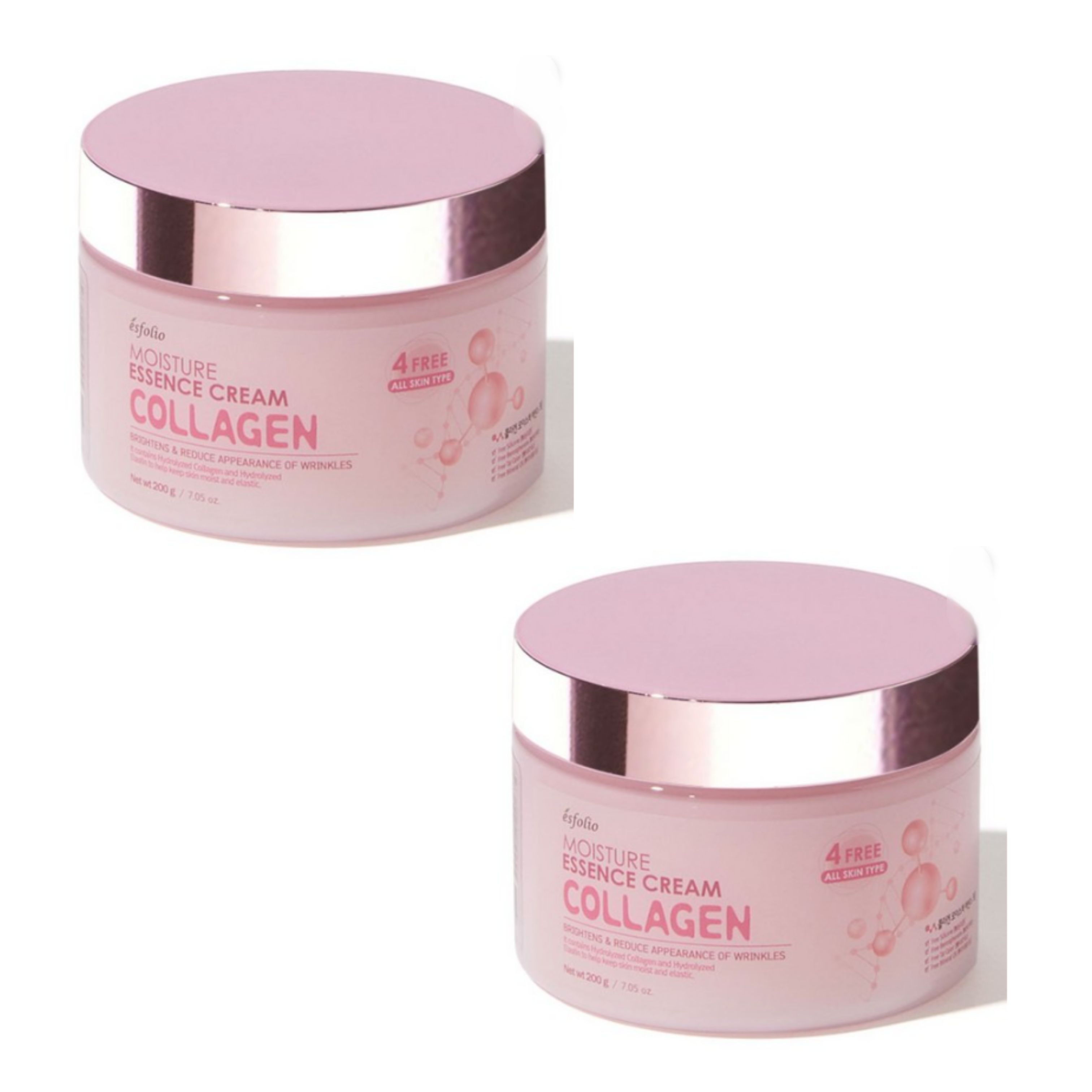 Esfolio Collagen Moisture Essence Cream Jumbo Set (200g × 2)