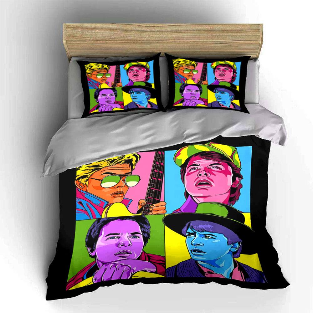Retro Pop Art Portrait Design Bedding Duvet Cover Set Duvet Cover Pillowcases (1*Duvet Cover 2*Pillowcases, without duvet insert)