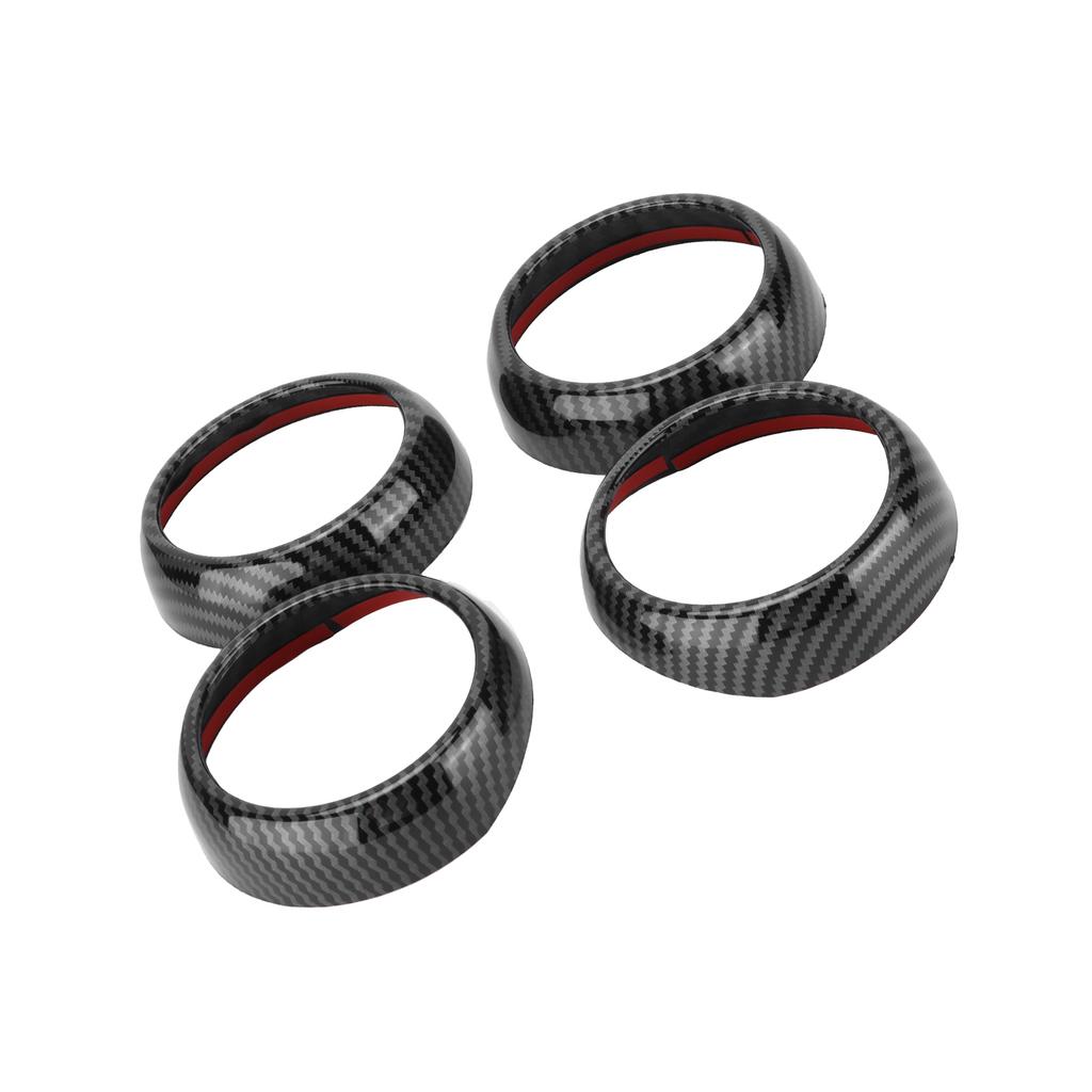 Carbon Fiber Style Air Vent Covers Trims Replacement for Smart Fortwo Forfour 453 2015‑2021