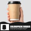 HYTROVE Wiederverwendbare Neopren Kaffeehüllen 2 Stück Isolierhülle Für Heiß Und Kaltgetränke Rutschfeste Trinkbecher Abdeckung In Schwarz Für Alltag
