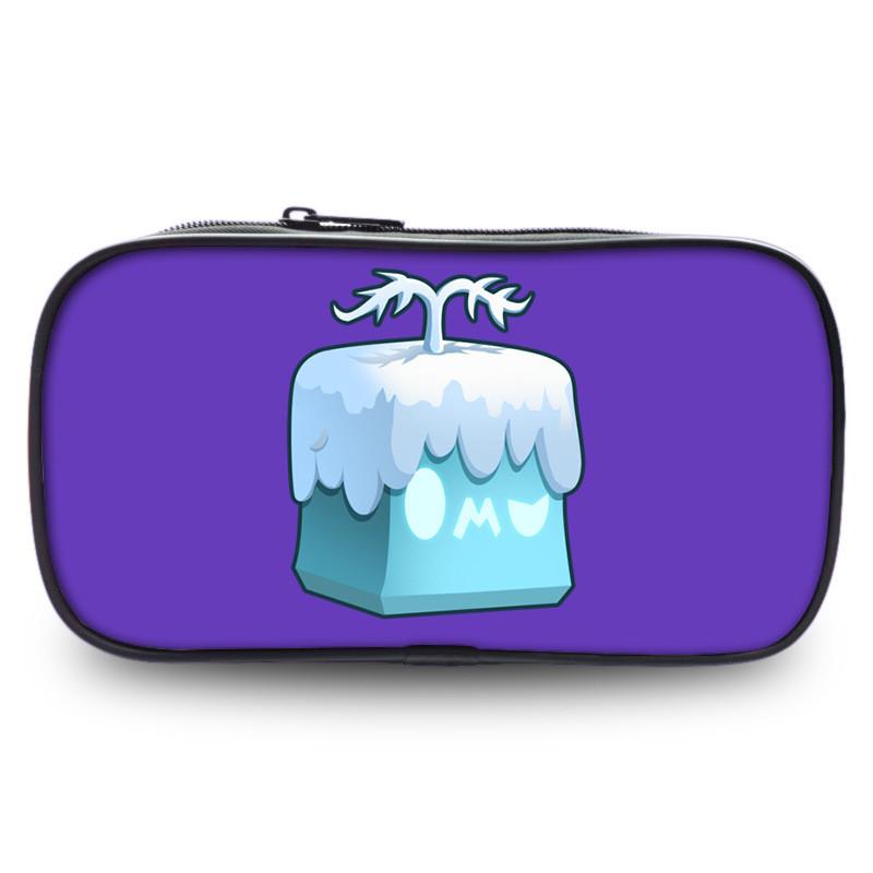 Durable Polyester Blox Fruits Roblox Pencil Case For Students With Large Capacity
