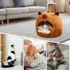 Cat Cave Warm Bed Soft Indoor Puppy Sleeping Bed With Capybara Design Small Cat Winter Warm Cave For Indoor Bedroom Living Room