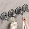 Reusable Suction Cup Hook Waterproof Wall Mount Hooks Punch-free Kitchen Bathroom Towel Robe Coat Clothes Hanger Hook Accessorie
