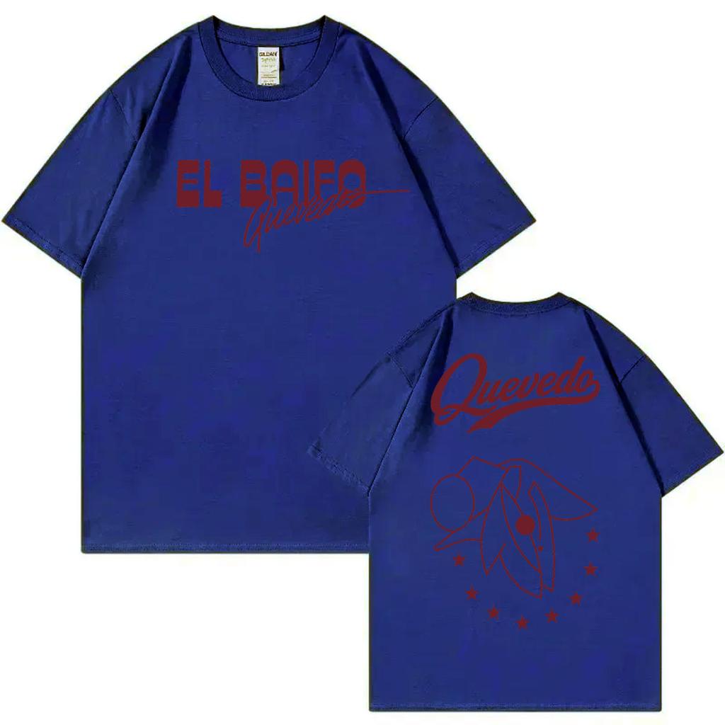 Rapper Quevedo 2026 New Album El Baifo Print T Shirt High Quality Fashion Oversized Tshirts Unisex Unisex Casual 100cotton Tshirt