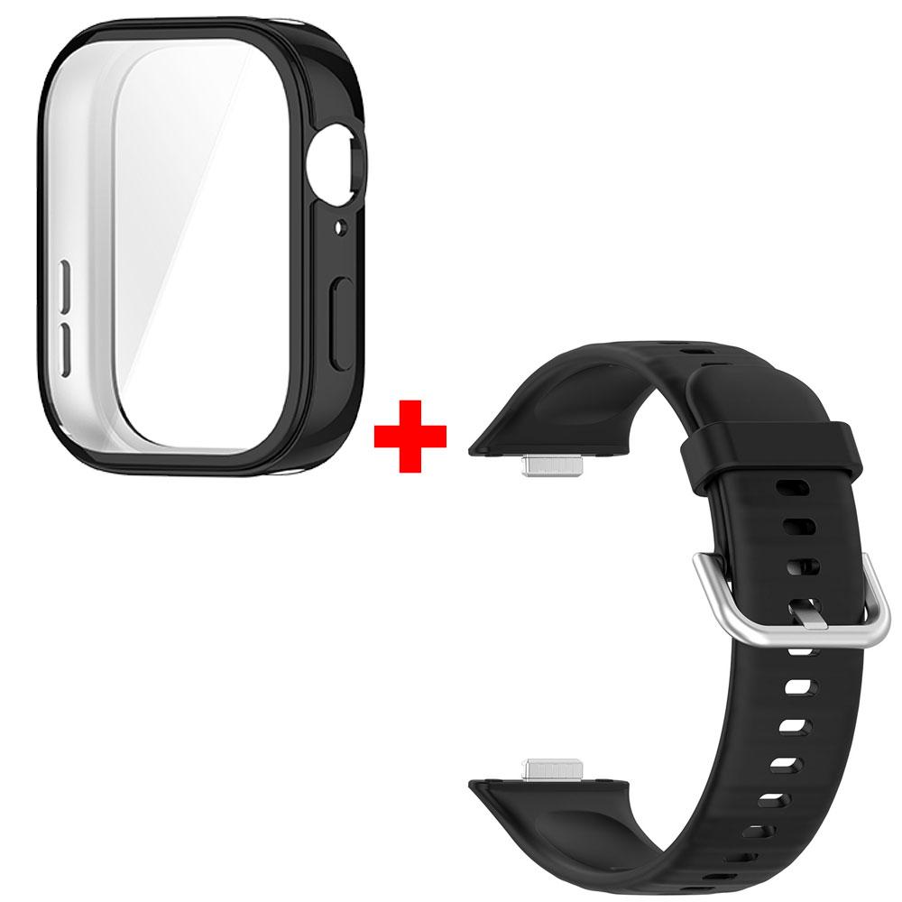 

Silicone Watch Strap + Case For Huawei Watch Fit 3 Strap Replacement Band Huawei Watch Fit3 Strap With Case Screen Protector Huawei Watch Fit 3
