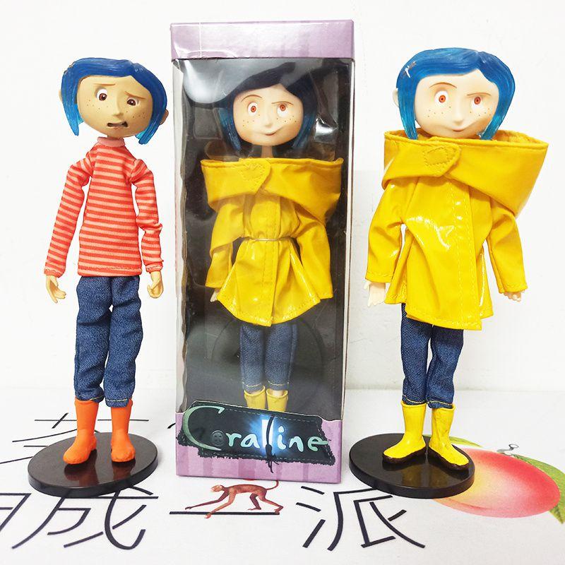 Exquisite 6" Bendy Coraline Pvc Action Figure Model Doll With Red Stripe For Collectors