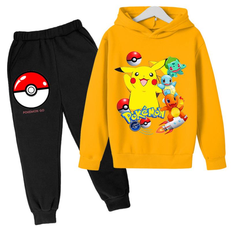 ?Köp billigt online Pokemon-Pikachu Boy Girl Hoodie Suit Cotton Kids ...