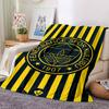 Fenerbahçe Logo Print Flannel Blanket High Quality Warm Comfortable Cover for All Seasons Perfect for Gifts Home Decor