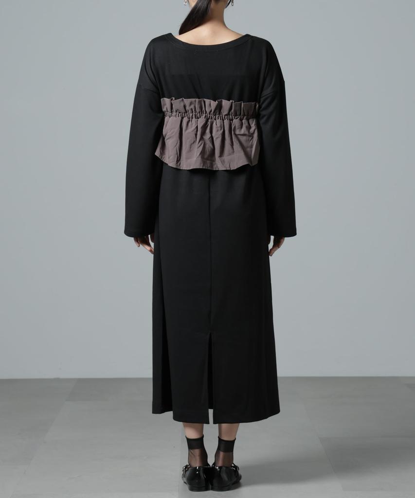 Nano Universe Layered Bustier F Women's Dress, 010, Black, 673-5119311