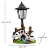 JYL TS/072,Resin Garden Gnome Solar Outdoor Light Figurine Statue Lamp for Garden Villa Home Decor