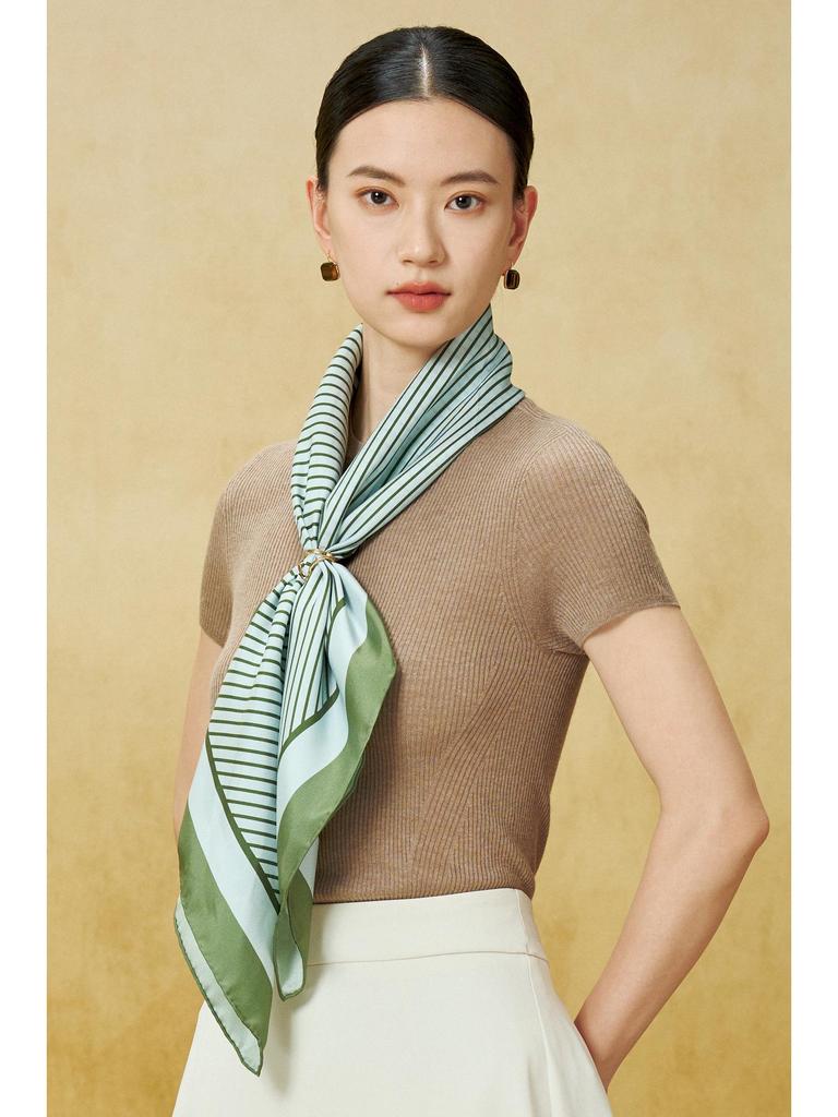 Women's 100% Mulberry Silk Scarf, 90cm Square, 14 Momme Shawl - Perfect Gift for Mother, Girlfriend, Birthday or Festival