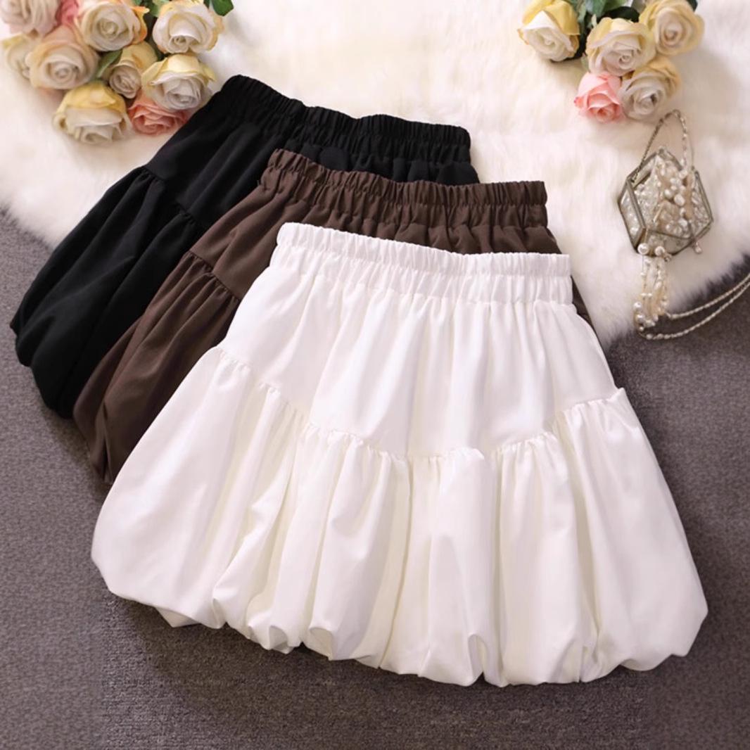 

Petite Black A-Line Pleated Mini Skirt - High Waist, Slimming, Versatile Summer Wear for Women S