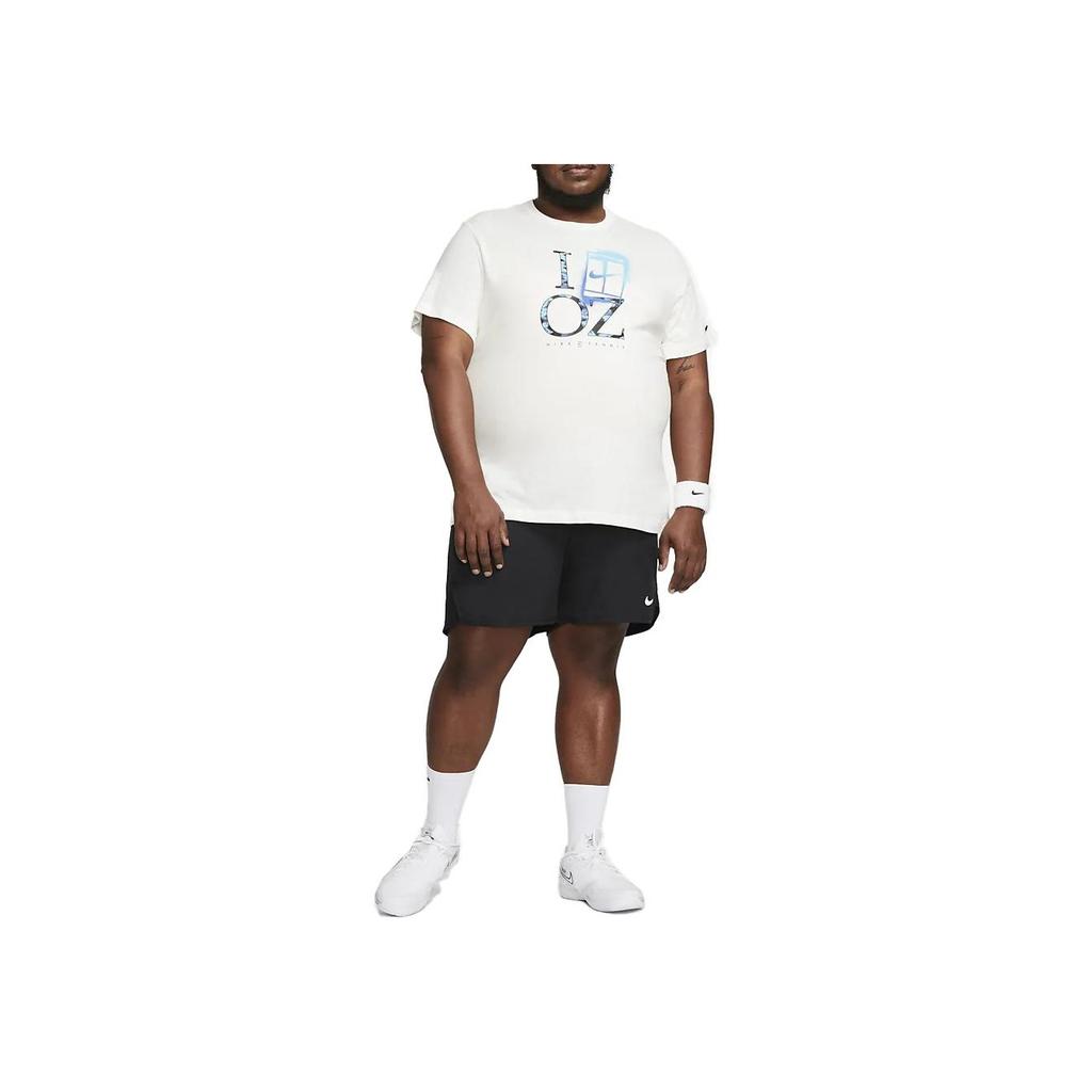 Nike Round Neck Letter Print Sports Short Sleeve T-Shirt Men Tops White DZ2635-133
