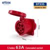 IP67 Waterproof Industrial 5-Pin 63A/125A Three-Phase Aviation Plug Connector