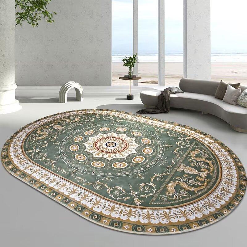 

Овальный ковер Ковер для гостиной Диванный ковер Коврик для кабинета Коврик для кофейного столика Домашний коврик для пола Прикроватный коврик для спальни 120 * 160cm