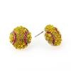 New Fashion Crystal Baseball Stud Earrings For Women Rhinestone Football Volleyball Basketball Softball Sports Earrings Jewelry