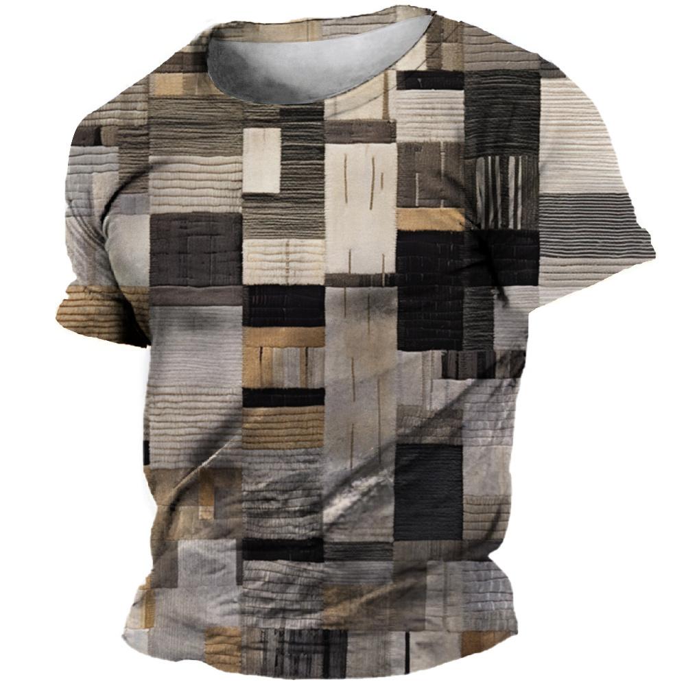 

Летняя мужская футболка с 3d полосками и принтом, уличная одежда, винтажные футболки с графическим рисунком, негабаритные топы с короткими рукавами, футболки, мужская одежда 3XL
