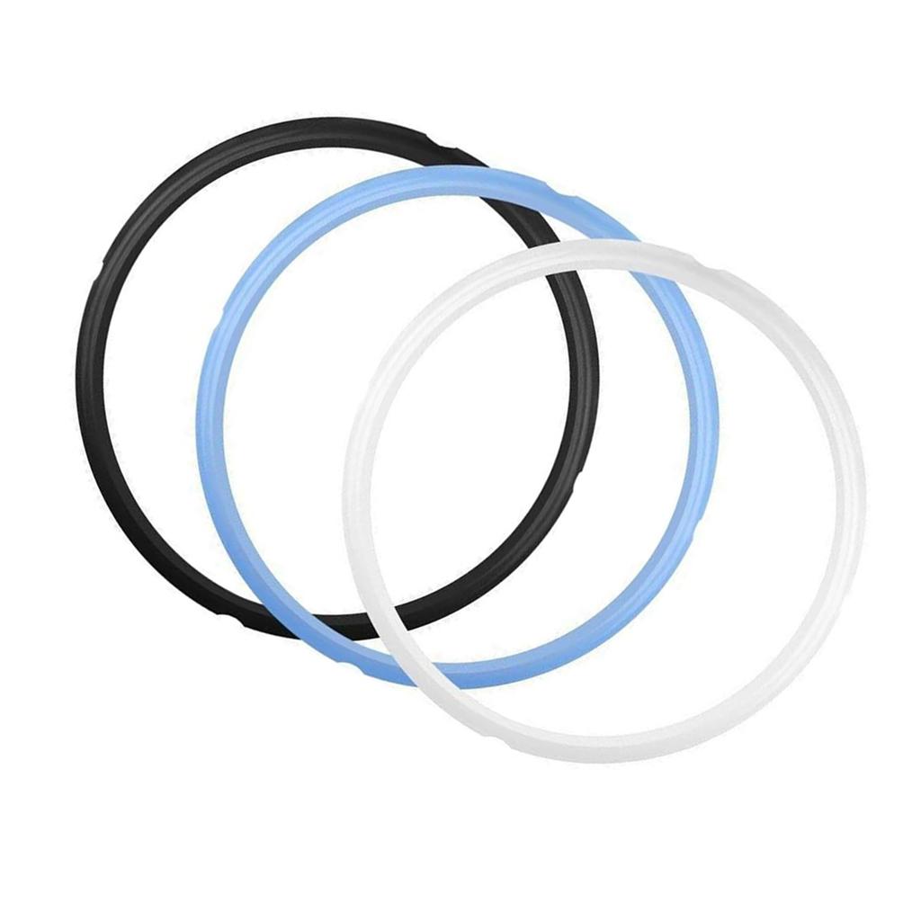 3 Pieces Efficient Silicone Seals Silicone Gasket Sealing Rings Kitchen Accessories Spare Part for 6QT Pressure Cookers
