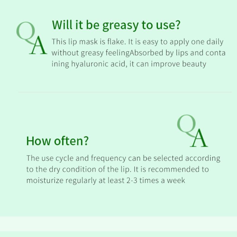 Maschera per labbra 8 g SADOER Maschera per labbra al collagene vegetale con effetto sfumato