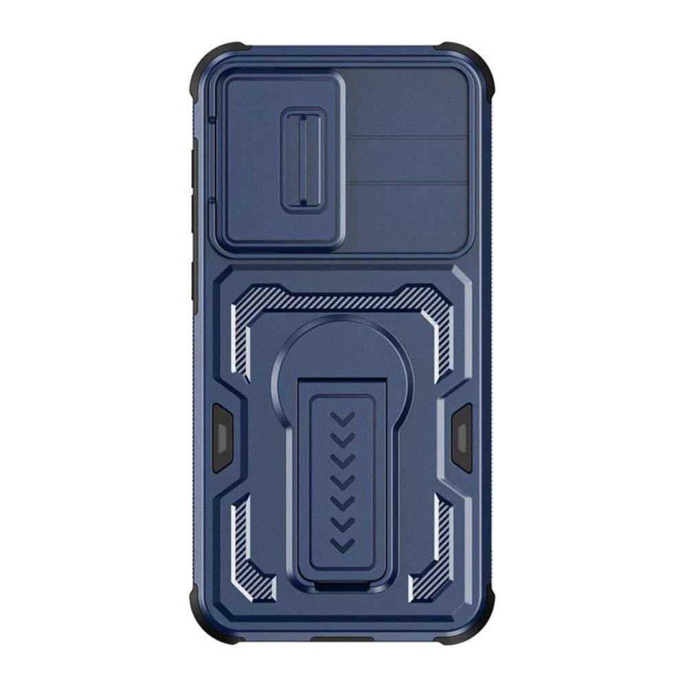 

Folding Bracket Heavy Armor Case For Samsung Galaxy S26 S25 Ultra S24 A17 A26 A16 A36 A56 Shockproof Camera Lens Protector Cover Galaxy A36 синій