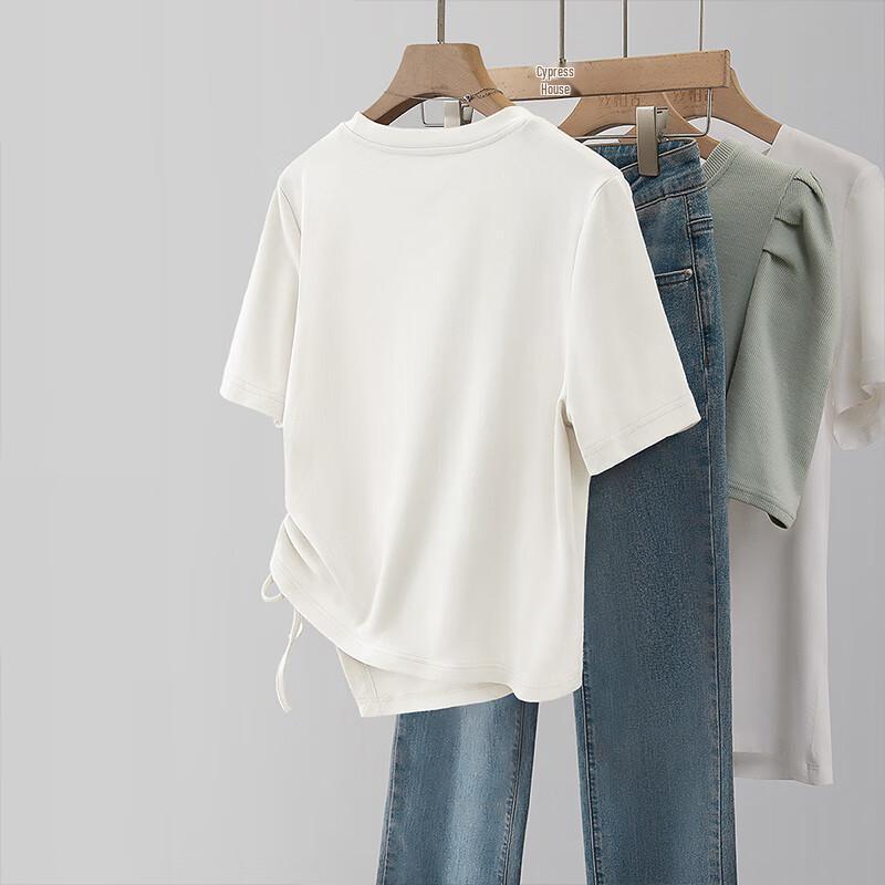CYPRESS Damen Sommer 2026 Unregelmäßiges Grafikprint Kurzarm-T-Shirt