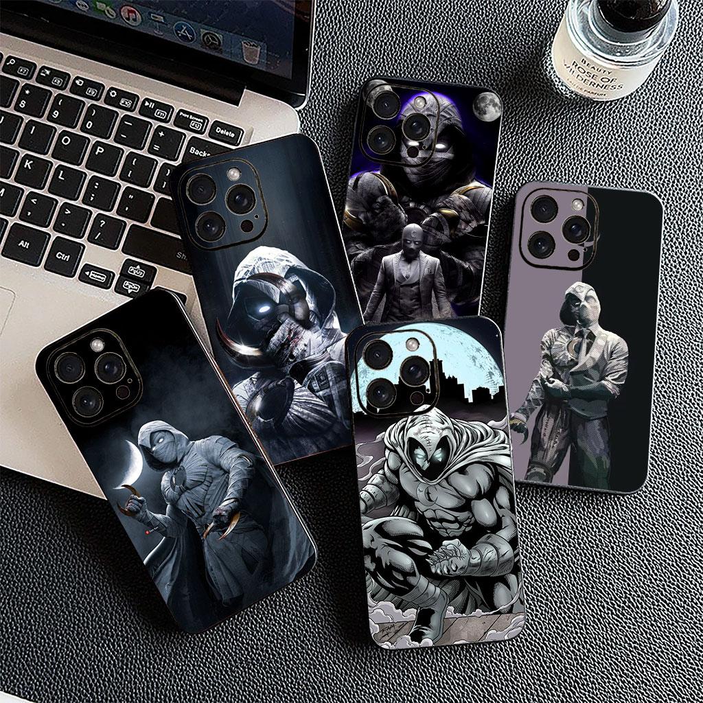 Marc Spector Marvel Moon Knight Casing Phone Cover for Apple iPhone 16 15 14 11 Pro Max 7 8 Plus SE2 SE3 SE 2022 2020 Case