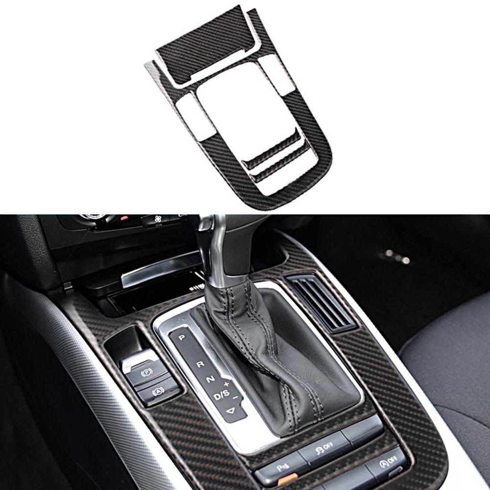 

Для A4L A5 2009 2010 2011 2012 2013 2014 2015 2016/ Q5 2010 - 2018 Вуглецеве волокно центральної консолі коробки передач Накладка кришки панелі