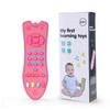 Baby Remote Control Toy Music TV Remote Control Electric Numbers Learning Toy Three Language Modes: English, Spanish, French