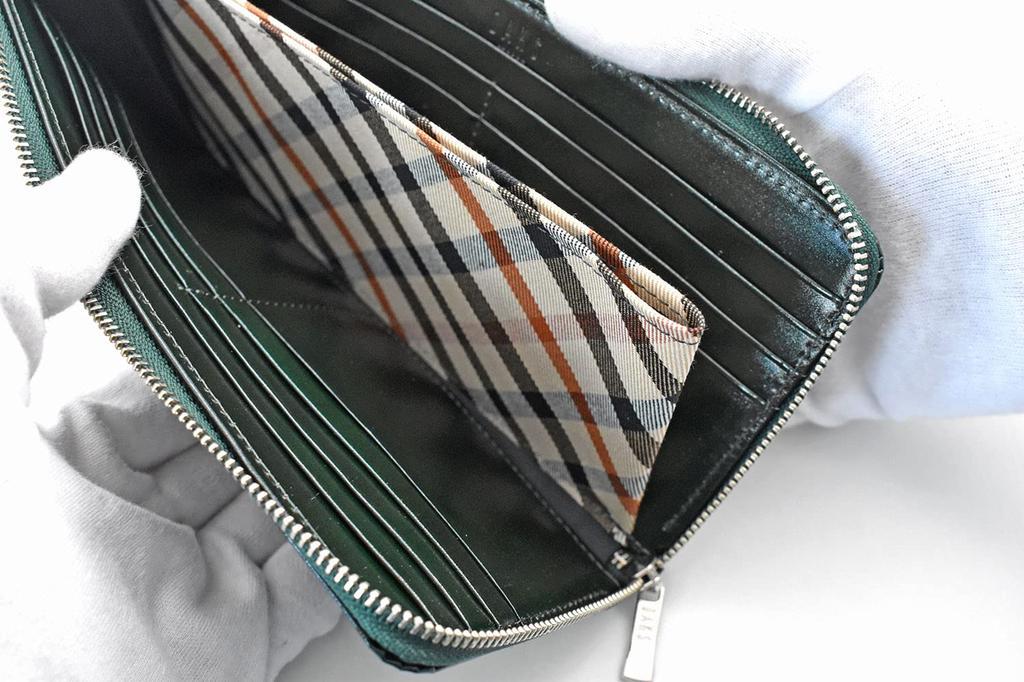 [DAKS] Luxe Long Wallet for Men, Green, One Size