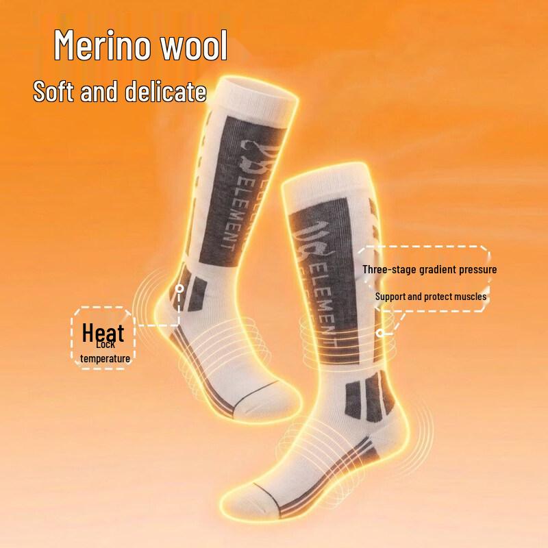 COLDELEMENT Merino Wool Ski Socks