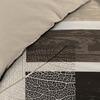 Parure de couette - DOUCEUR D'INTÉRIEUR - So natural - 100% coton - TAUPE/ANTHRACITE