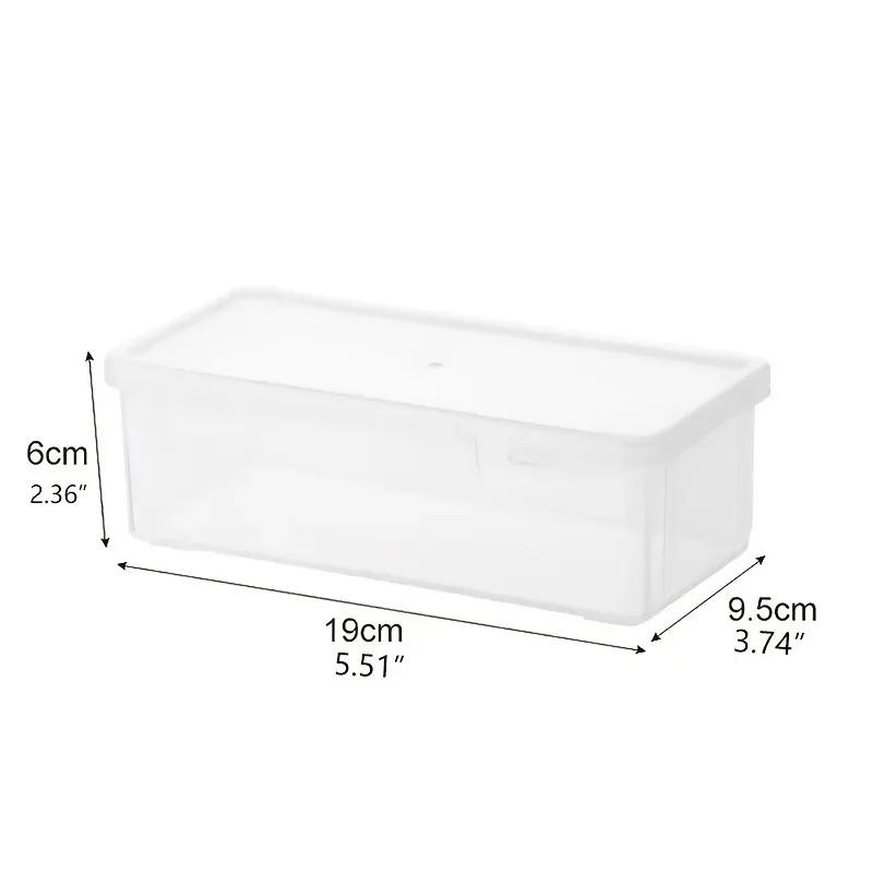 1Pc Transparent Pencil Case Box Large-capacity Stackable Storage Box Office School Pencil Case Supplies Pencil Storage