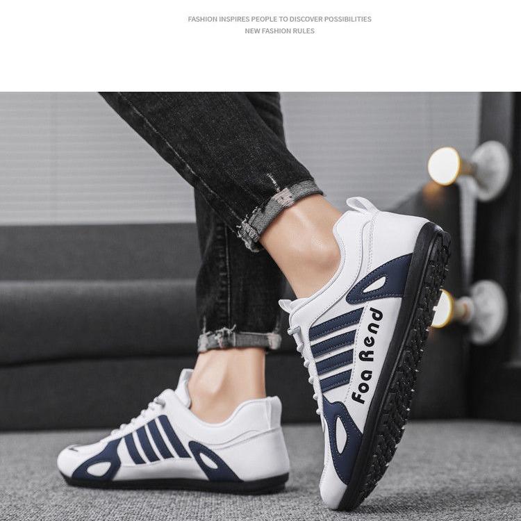 Men's shoes spring new trend versatile breathable Doudou shoes ultra-light soft-soled sports and leisure shoes one-pedal men's shoes