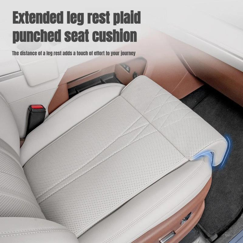 New Car Seat Leg Support Extension Suede Universal Auto Seat Extender Leg Cushion for Driver Memory Foam Seat Padding Mat Cover