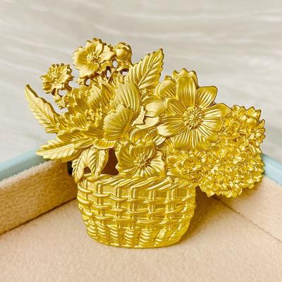 Broche Mode Mate Fleur Feuille Mate Bouquet de Fleurs Accessoires Corsage Accessoires Vêtements