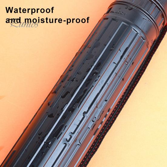 Protective Poster Sleeve Tube Storage Holder with Shoulder Strap Versatile Document Protector Capacity Extendable Blueprint Drafting Water-resistant