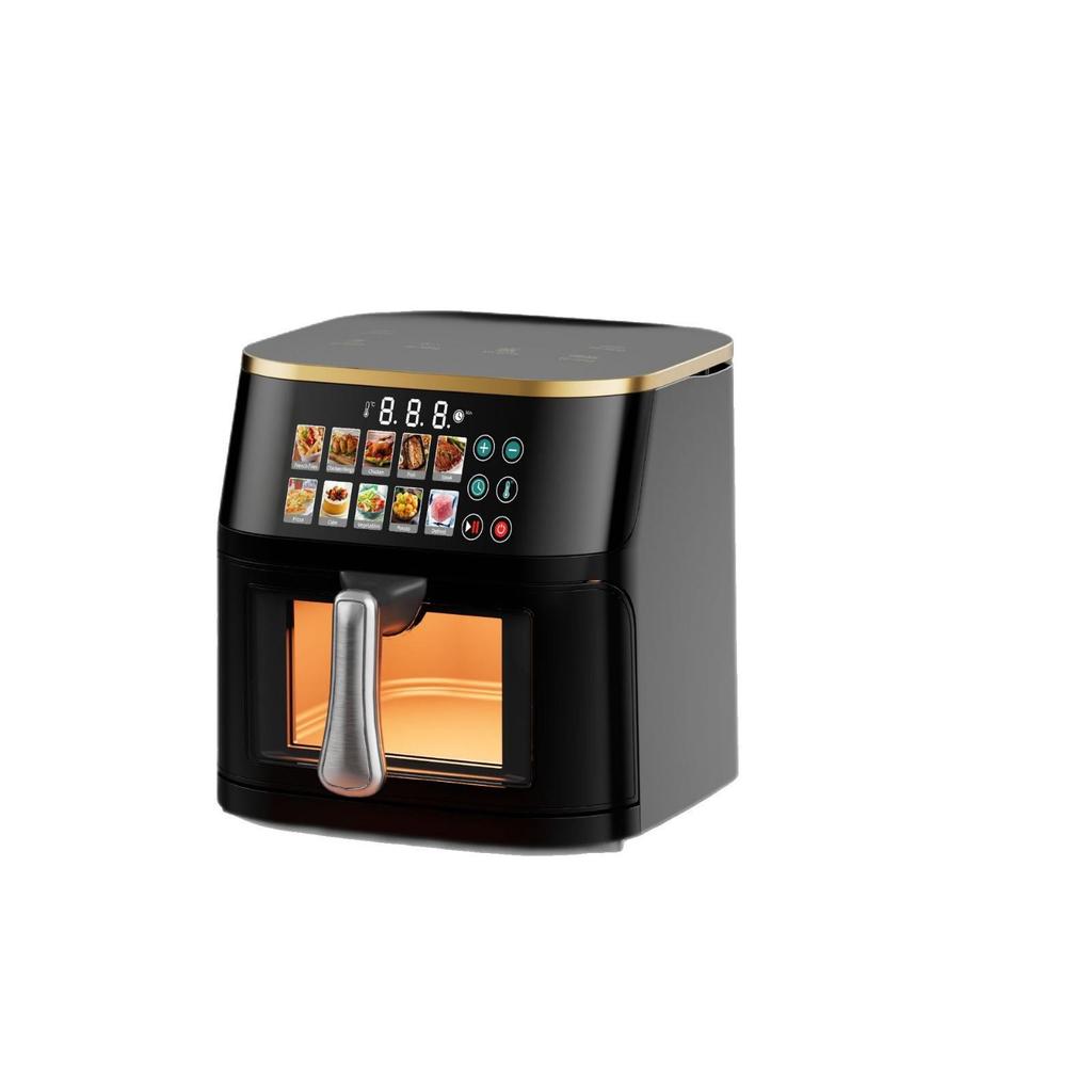 Smart Stainless Steel Air Fryer with Visual Display - Large Capacity, US Standard