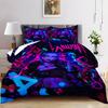 3pcs Game Style Cool Bedding Set Super Soft and Breathable Fabric Easy Care Breathable Durable Wrinkle-Resistant