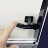 Universal RV Camper Screen Door Latch Right Hand Handle Kit For Travel Trailer Motorhome Black Plastic