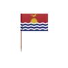 Cure-dents Drapeau Des Kiribati - 10 Cm - 100 Pièces - Plastique Adhésif - Bâton En Bambou -